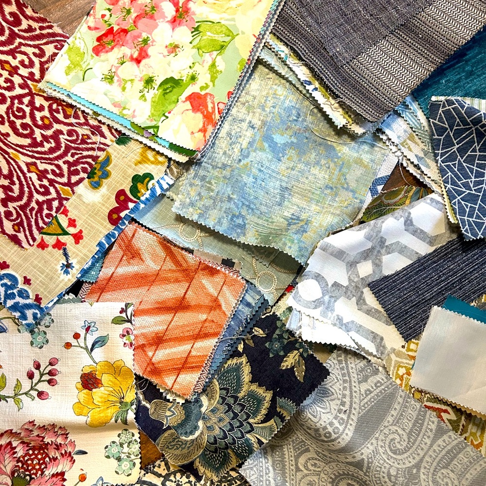 Assorted Fabric Swatches 10 pc